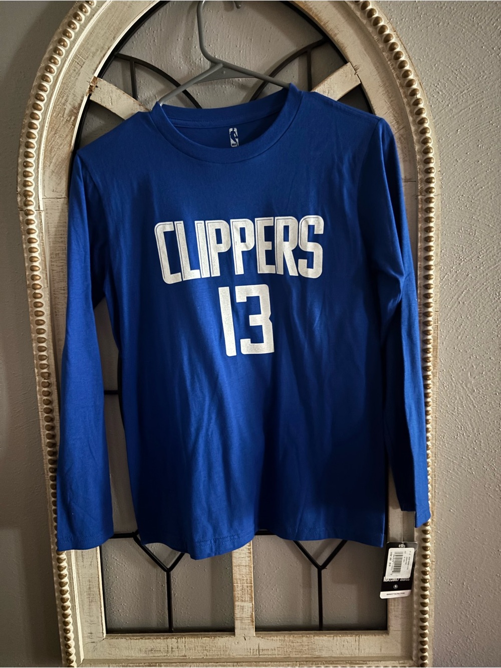 NBA Royal Blue Fan Crewneck Tee with White Graphics